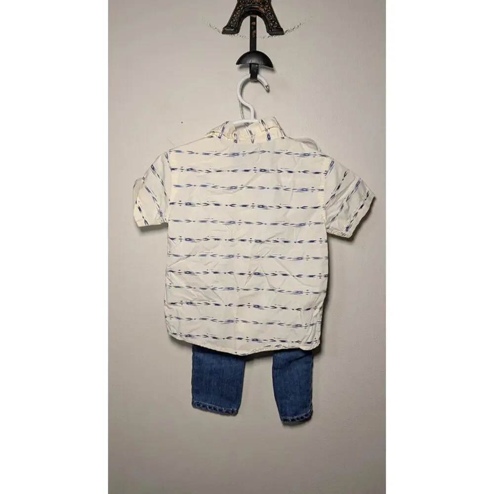 Boys Size 2T Outfit True Craft Button-Down + Children's Place Skinny Jeans - Picture 5 of 7
